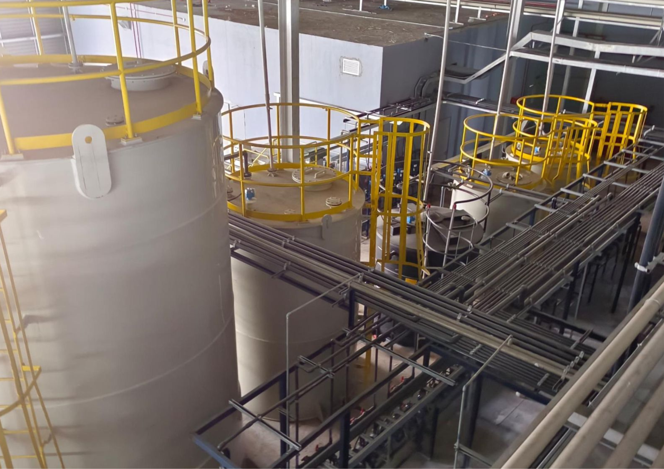 Filament winding FRP storage tanks manufactured in Sarawak